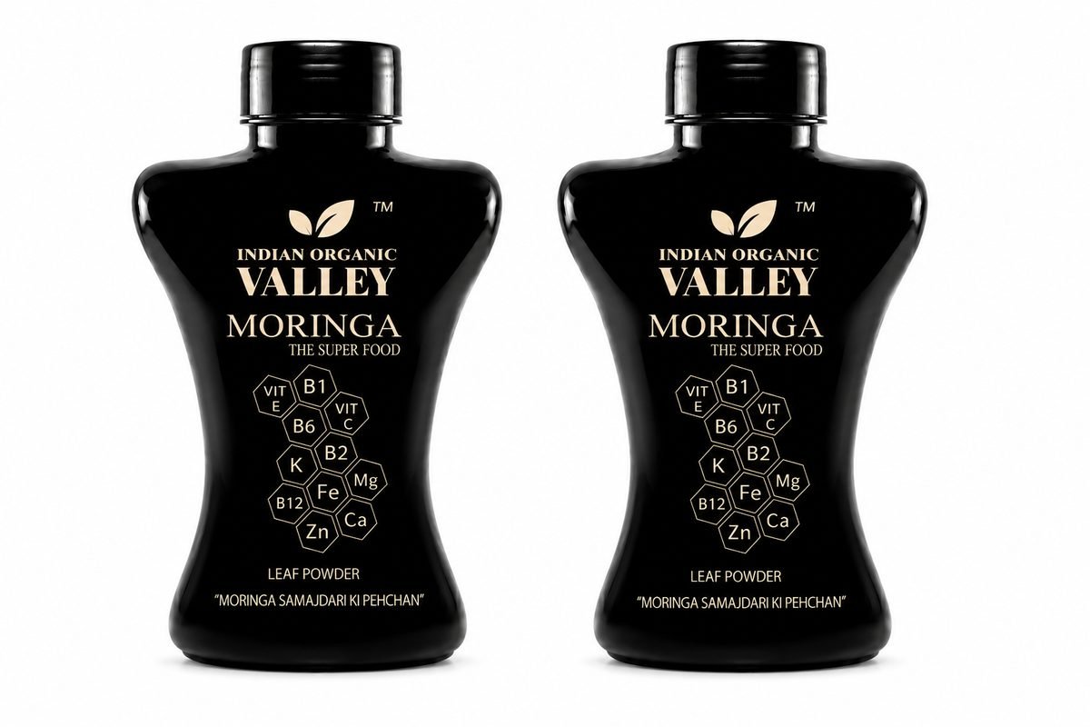 Indian Organic Valley Moringa Leaf Powder twin pack
